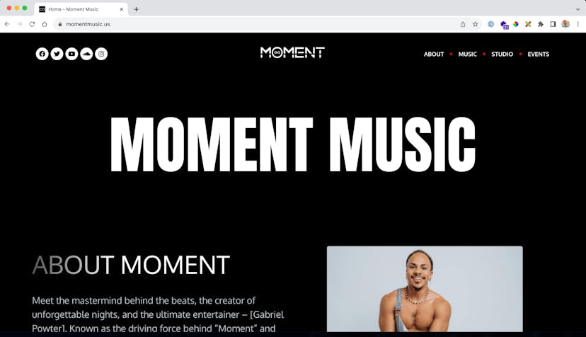 Moment Music card image